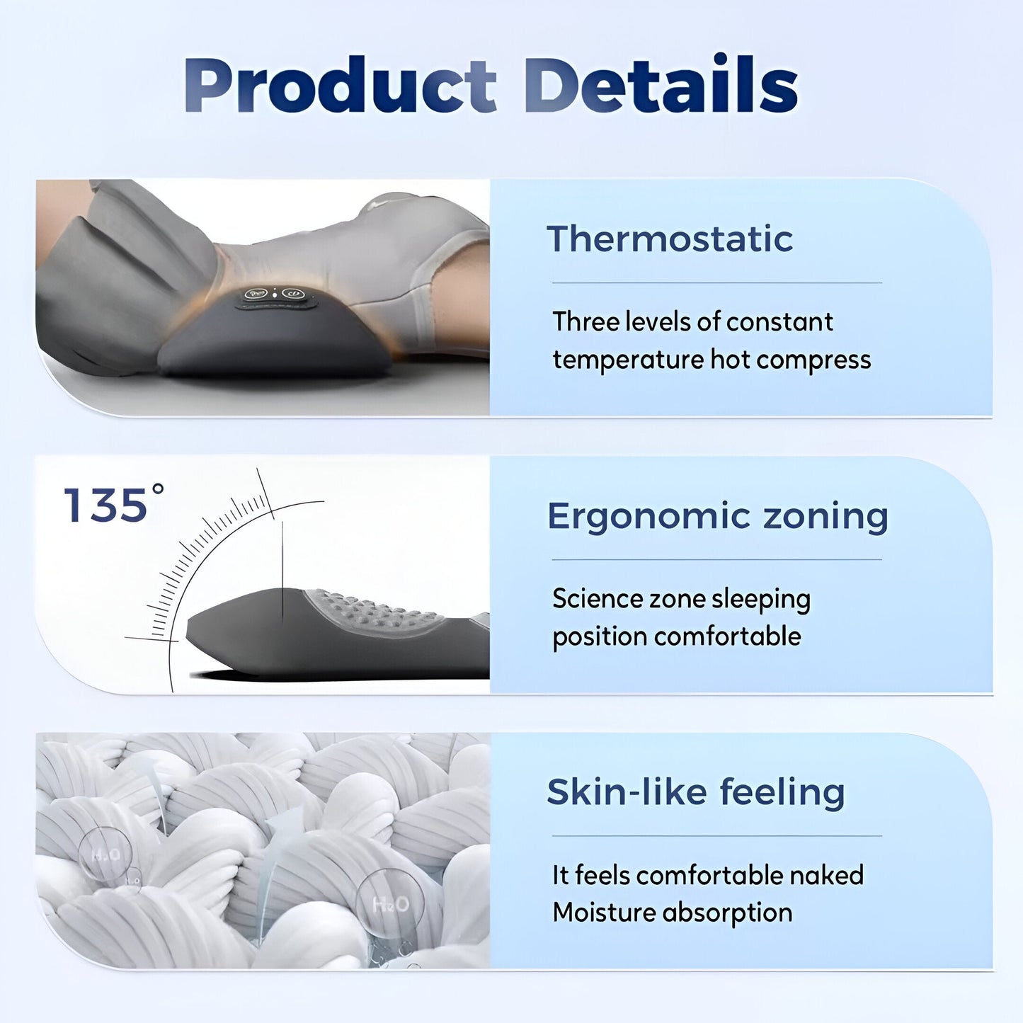 Vivress™ TripleCare 3-in-1 Back Massager